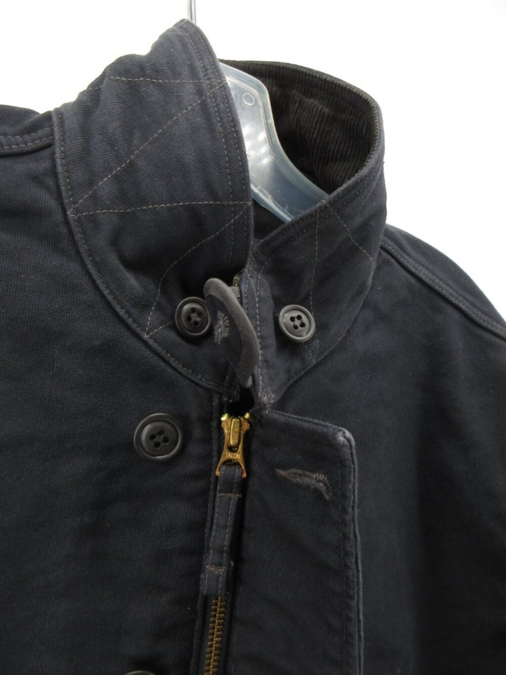 RRL Double RL Jacket Medium Navy Bower Corduroy Collar N1 Deck Military - Picture 3 of 16